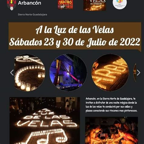 noche de las velas arbancon|A LA LUZ DE LAS VELAS. 22 y 29 de JULIO DE 2023 EN。